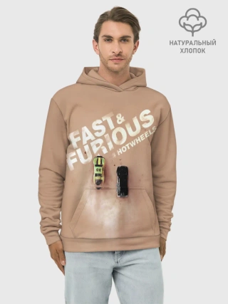 Худи мужской база хлопок / Hot Wheels. Хот Вилс