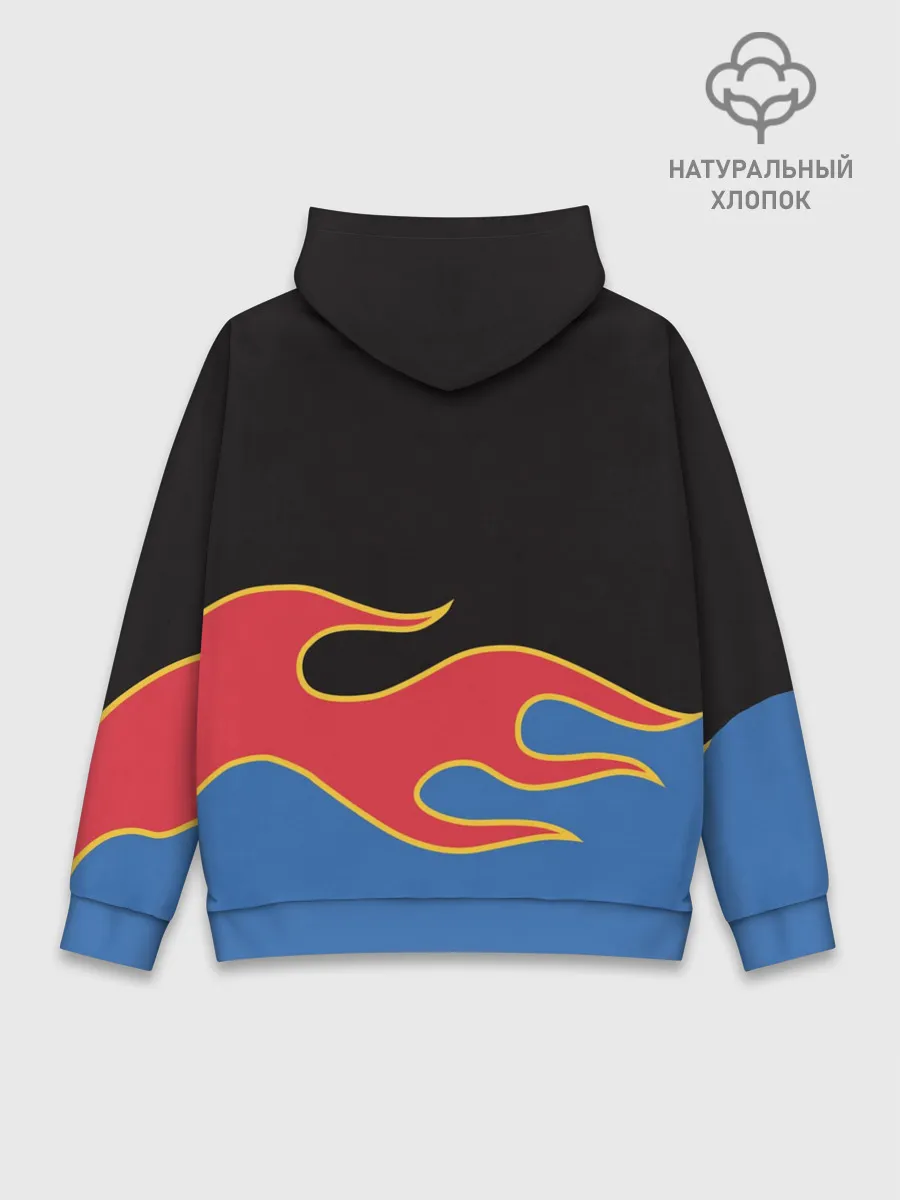Худи мужской база хлопок / Hot Wheels. Хот Вилс