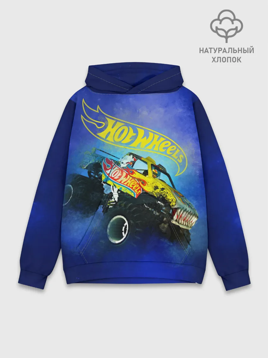 Худи мужской база хлопок / Hot Wheels. Хот Вилс