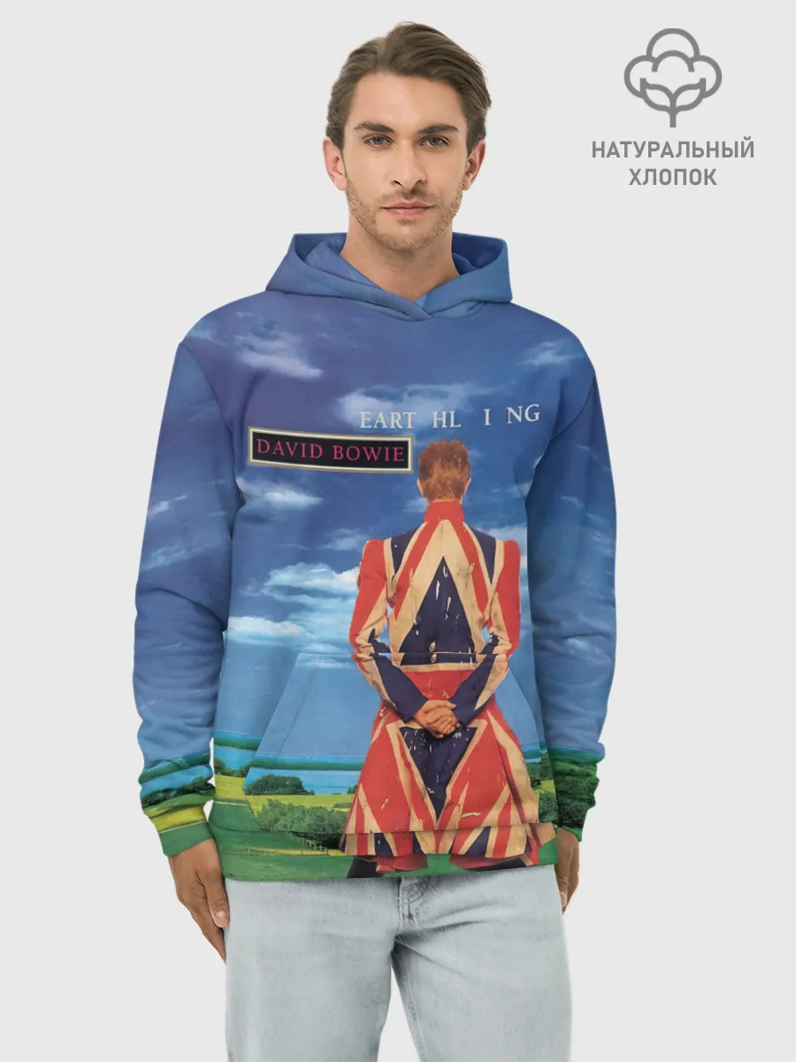 Худи мужской база хлопок / Earthling - David Bowie