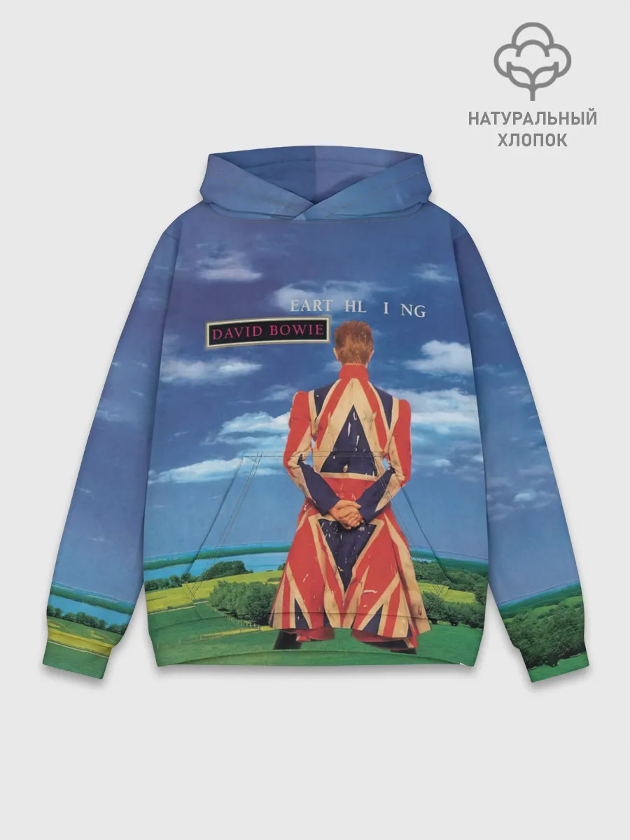 Худи мужской база хлопок / Earthling - David Bowie