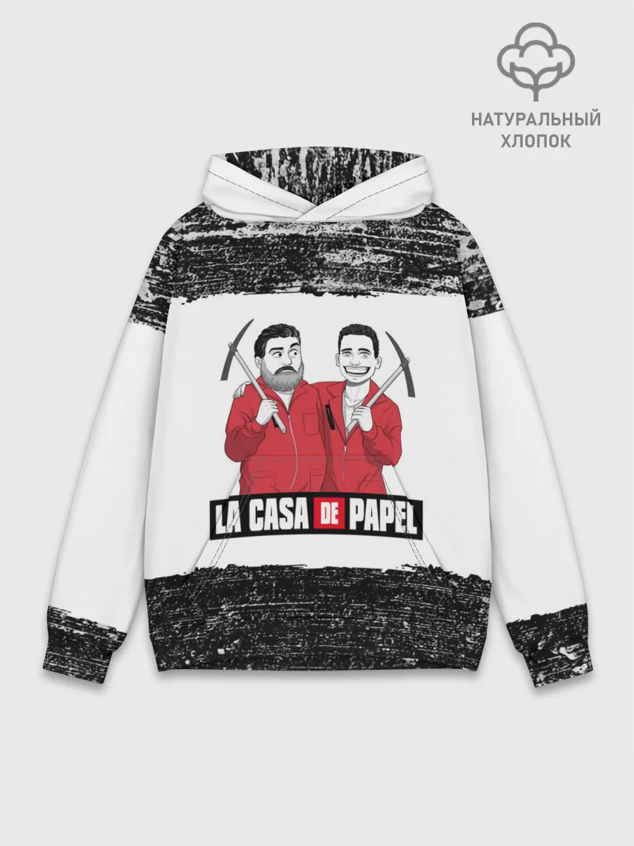 Худи мужской база хлопок / Moscow | Rio | La Casa de Papel
