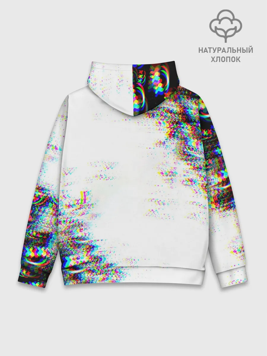 Худи мужской база хлопок / MARSHMELLOW GLITCH