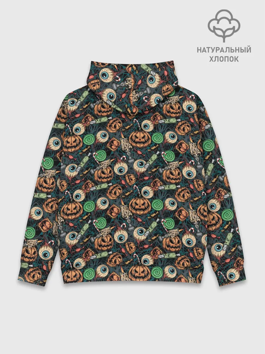 Худи мужской база хлопок / Счастливого Хэллоуина