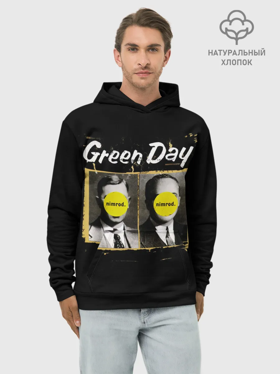 Худи мужской база хлопок / Nimrod. Green Day