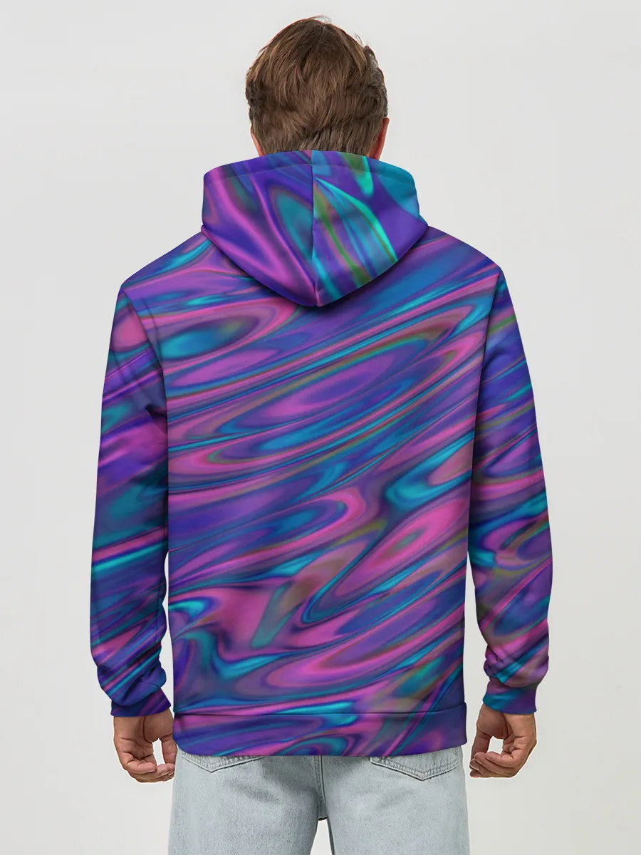 Худи мужской база хлопок / Glitch EFFECT