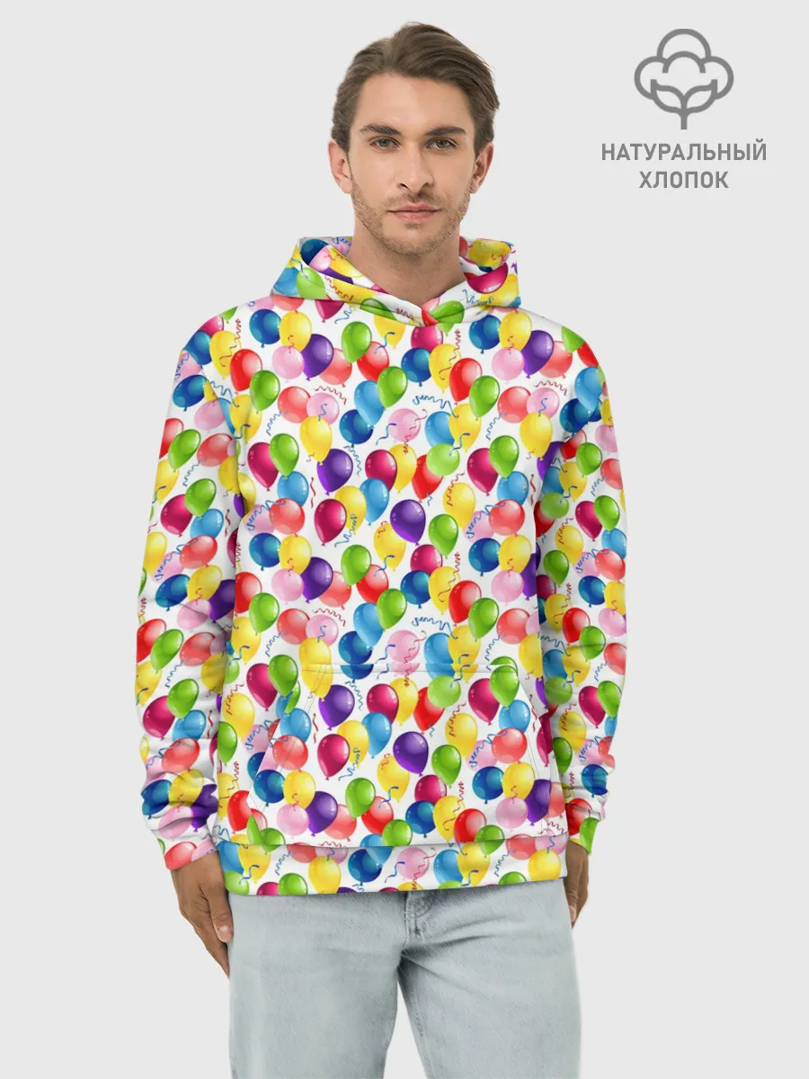 Худи мужской база хлопок / Воздушные Шары