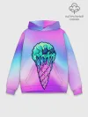 Худи мужской база хлопок / Мороженое | Ice Scream | Череп