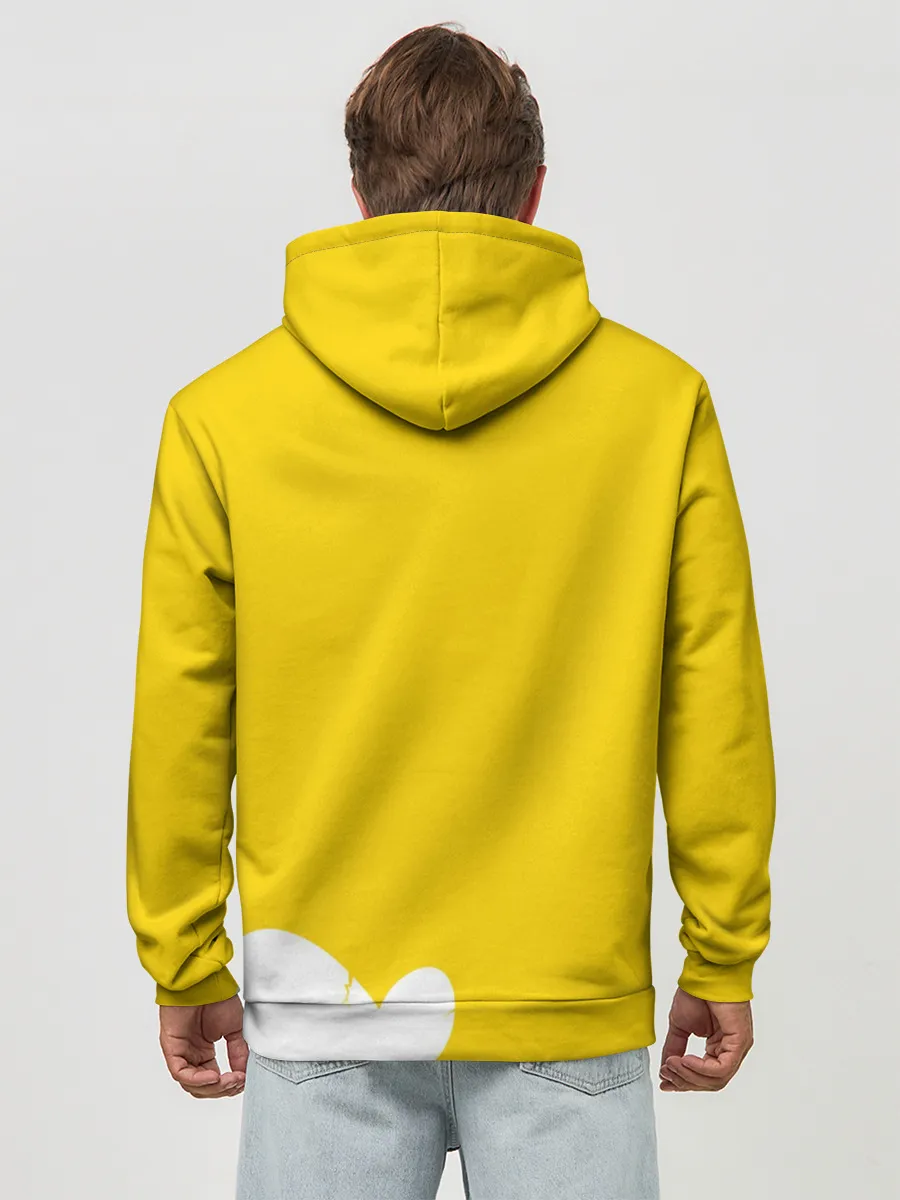 Худи мужской база хлопок / Yellow egg. Oto Ai