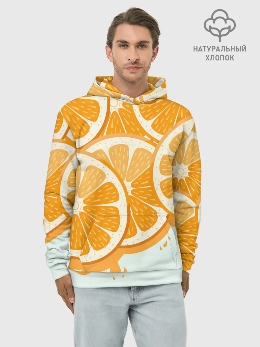 Худи мужской база хлопок / АПЕЛЬСИН | ORANGE
