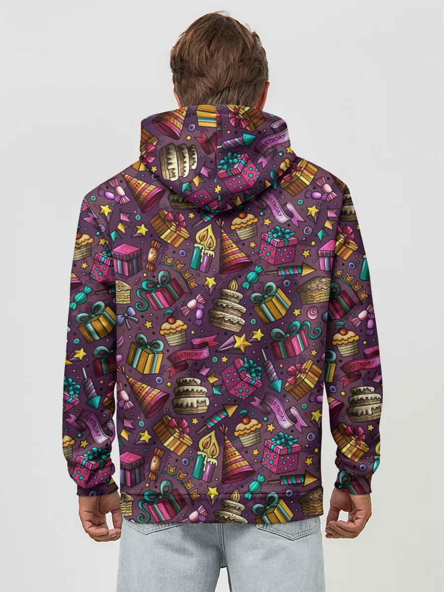 Худи мужской база хлопок / День Рождения