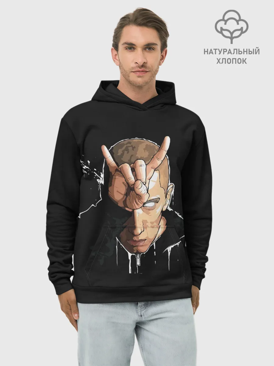 Худи мужской база хлопок / Blind Eminem