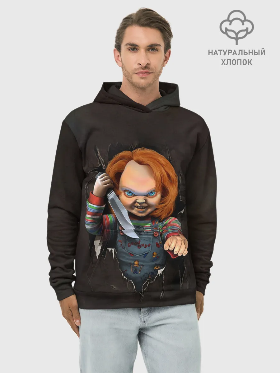 Худи мужской база хлопок / КУКЛА ЧАКИ