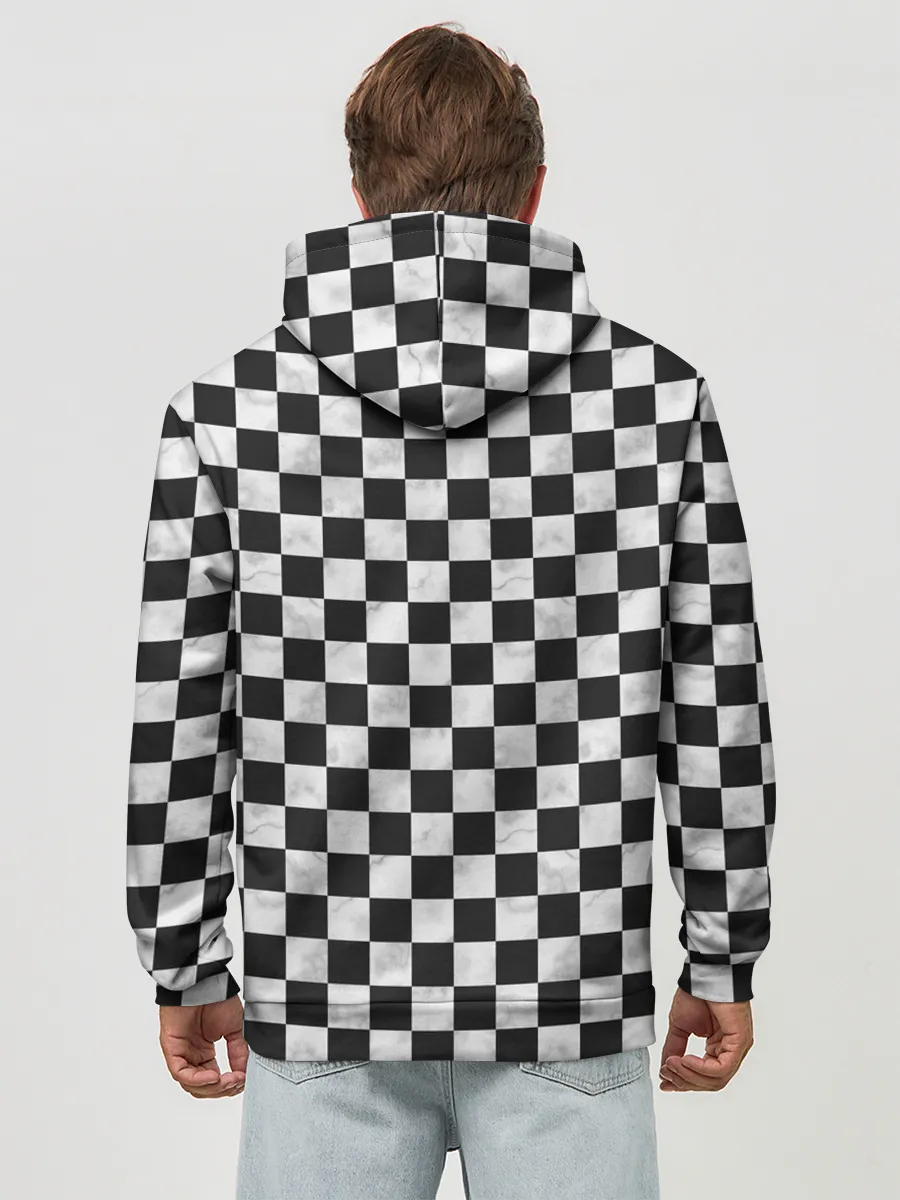 Худи мужской база хлопок / Шахматист