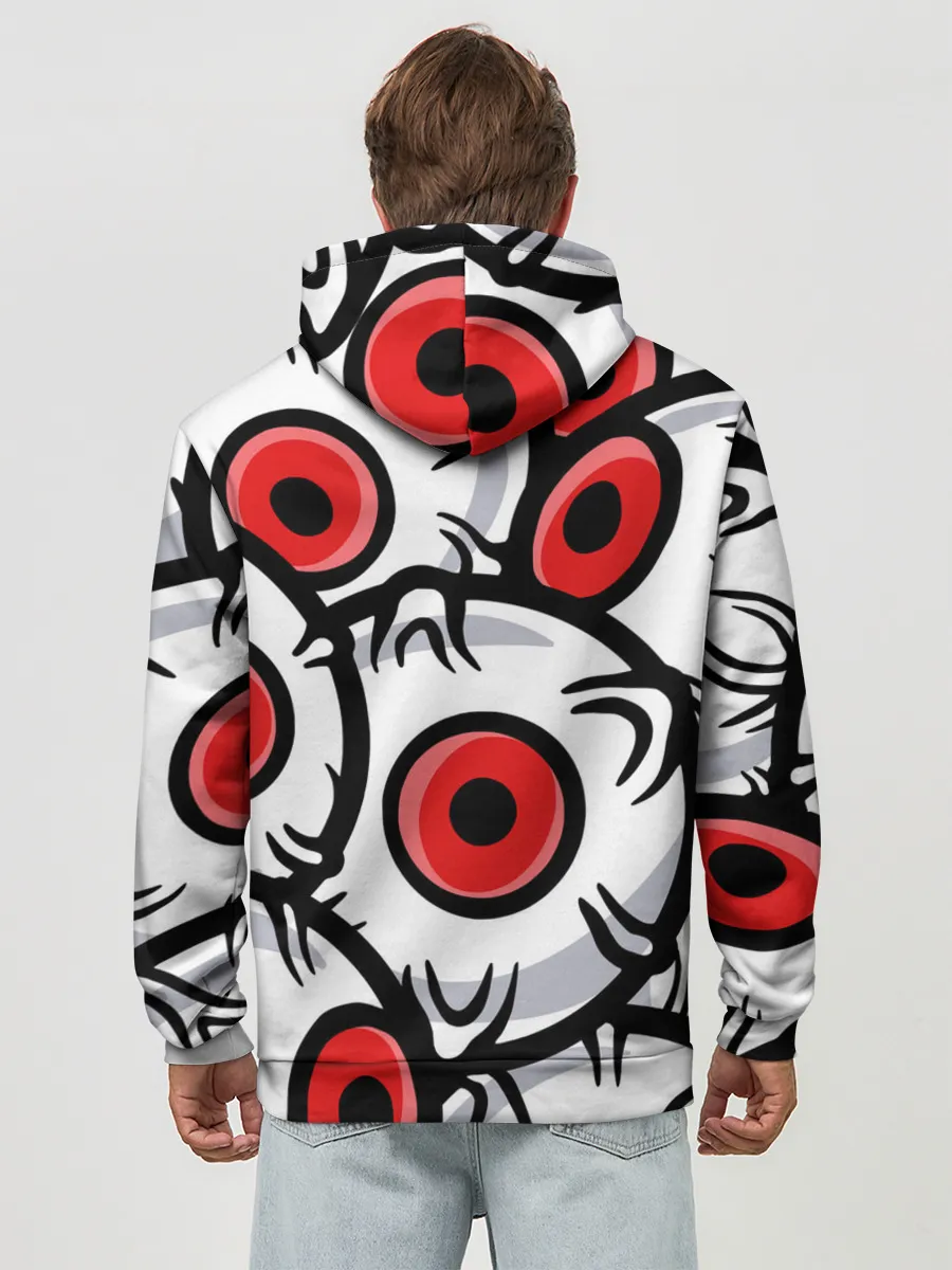 Худи мужской база хлопок / ГЛАЗА ЗЛОДЕЯ | RED EYES