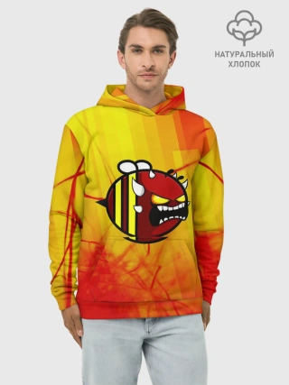 Худи мужской база хлопок / Geometry Dash | Red Demon