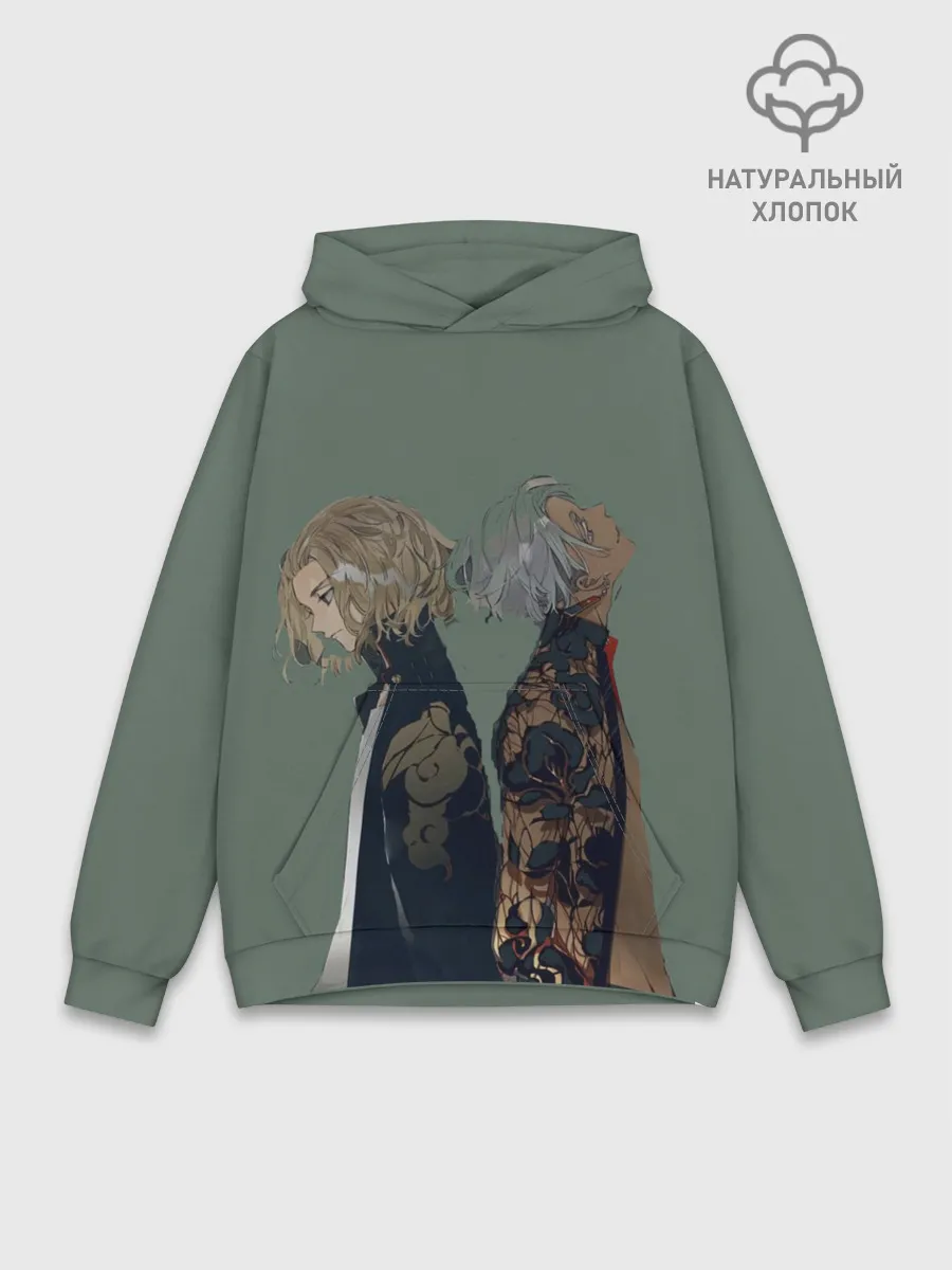 Худи мужской база хлопок / Токийские мстители Майки