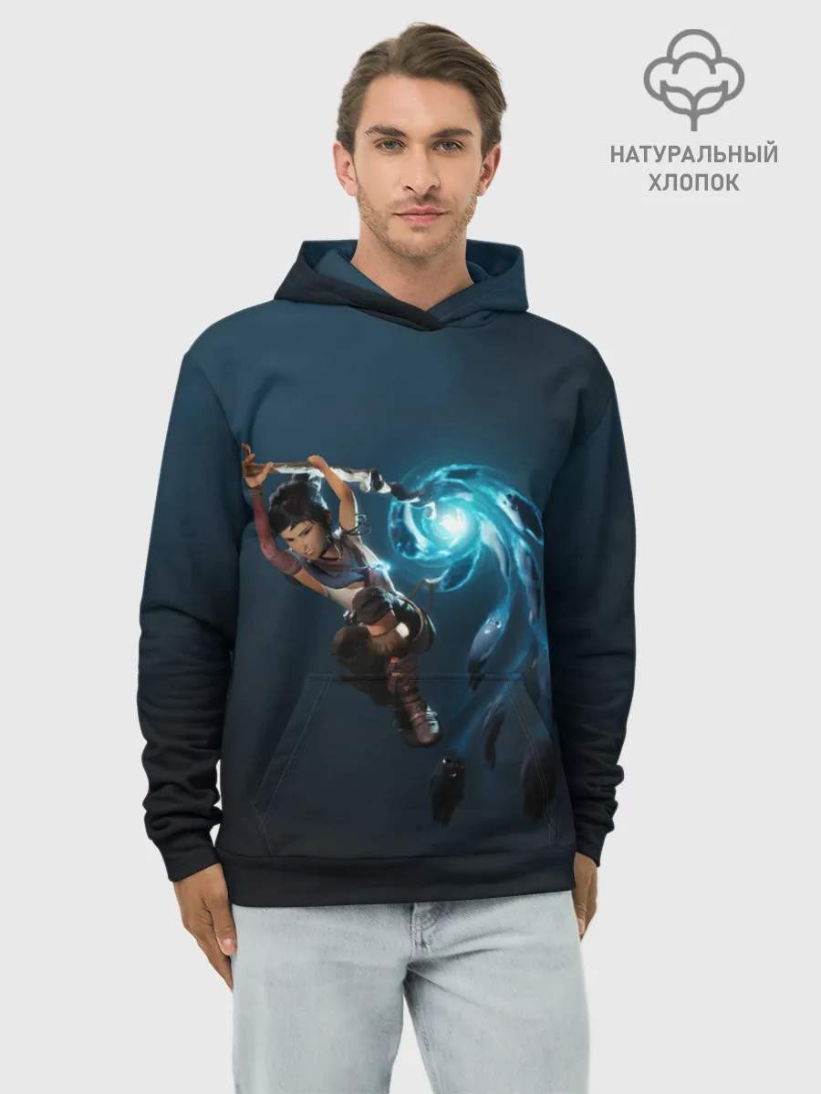 Худи мужской база хлопок / Атака Кены