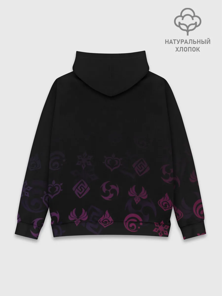 Худи мужской база хлопок / Мона, Genshin Impact