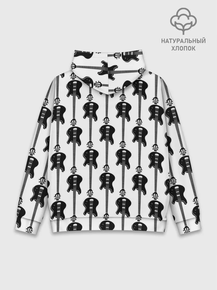 Худи мужской база хлопок / GUITAR ELECTRIC