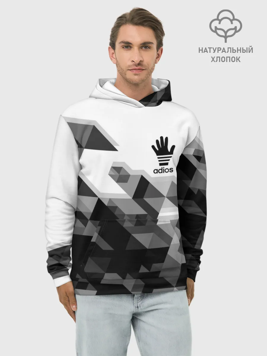 Худи мужской база хлопок / ADIOS | АДИОС