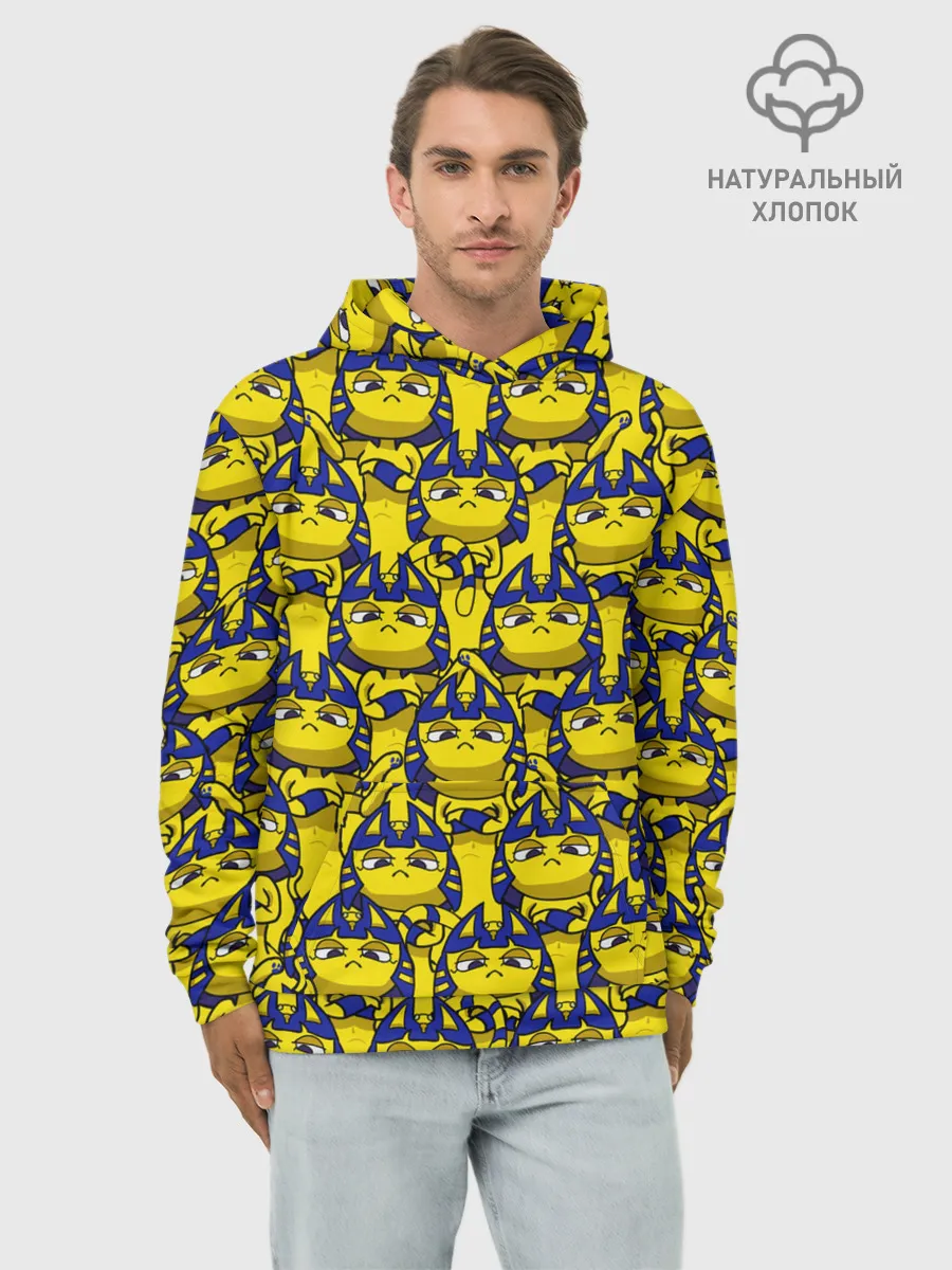 Худи мужской база хлопок / Ankha Zone