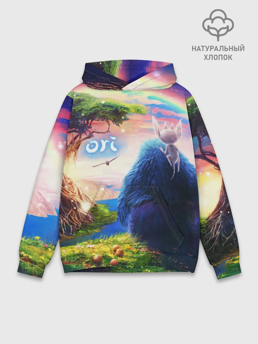 Худи мужской база хлопок / Ори и Блуждающие огоньки | Ori