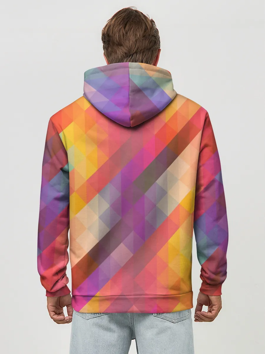 Худи мужской база хлопок / vivid gradient