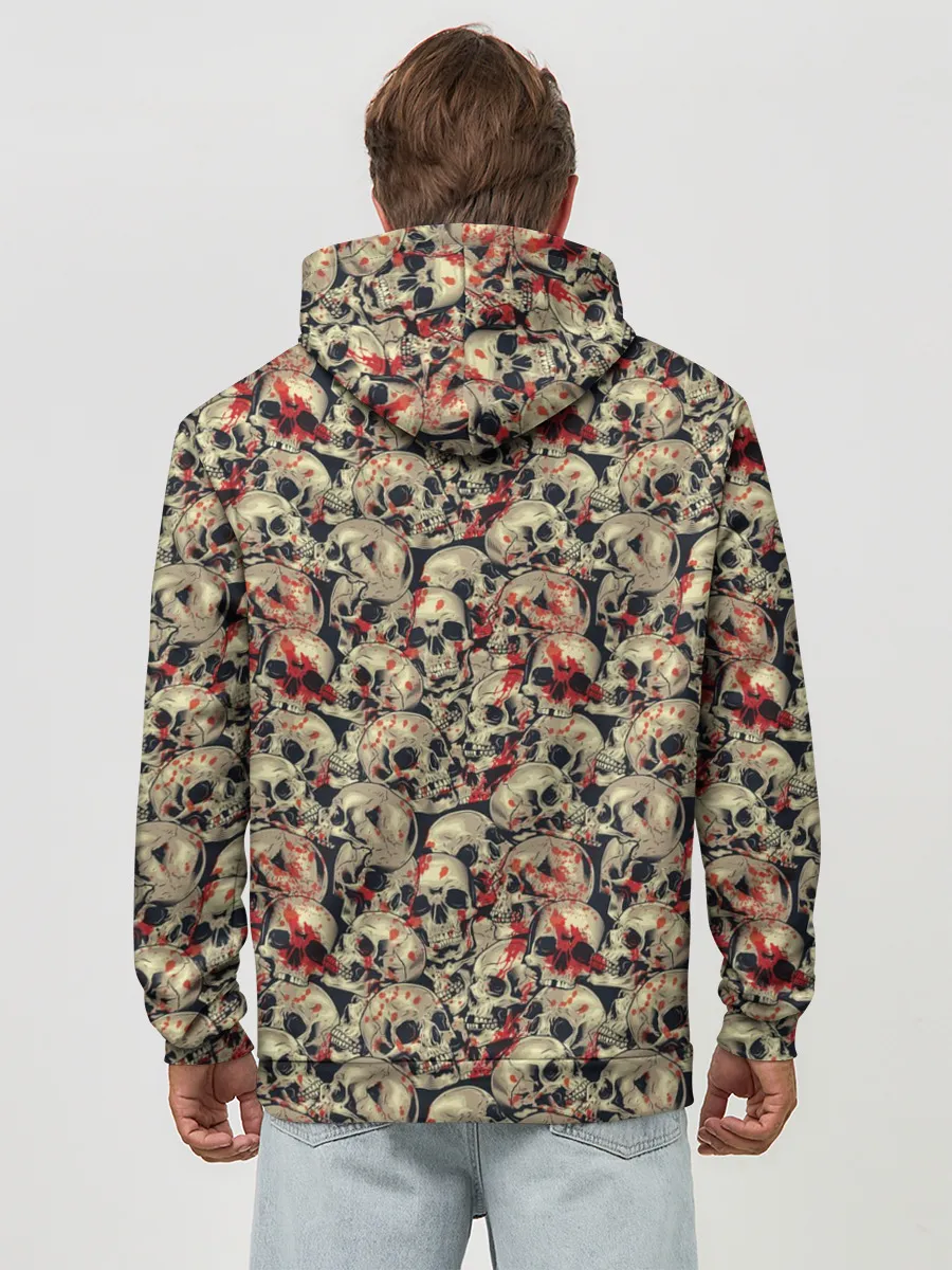 Худи мужской база хлопок / Кровавые Черепа