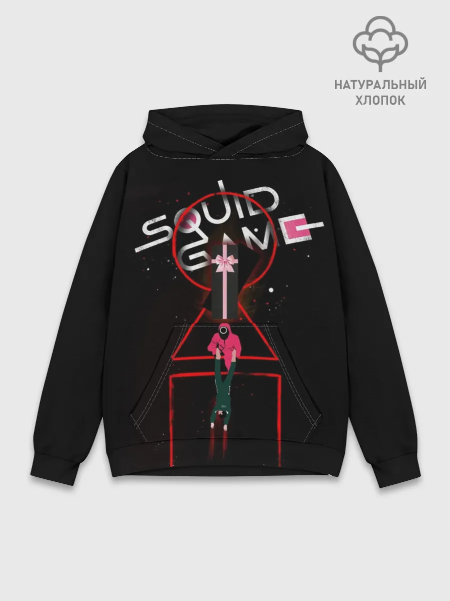 Худи мужской база хлопок / Игра в кальмара нетфликс