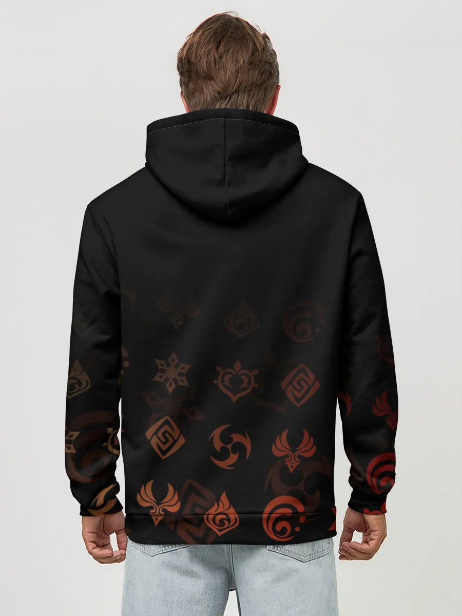 Худи мужской база хлопок / Эмбер / Genshin Impact