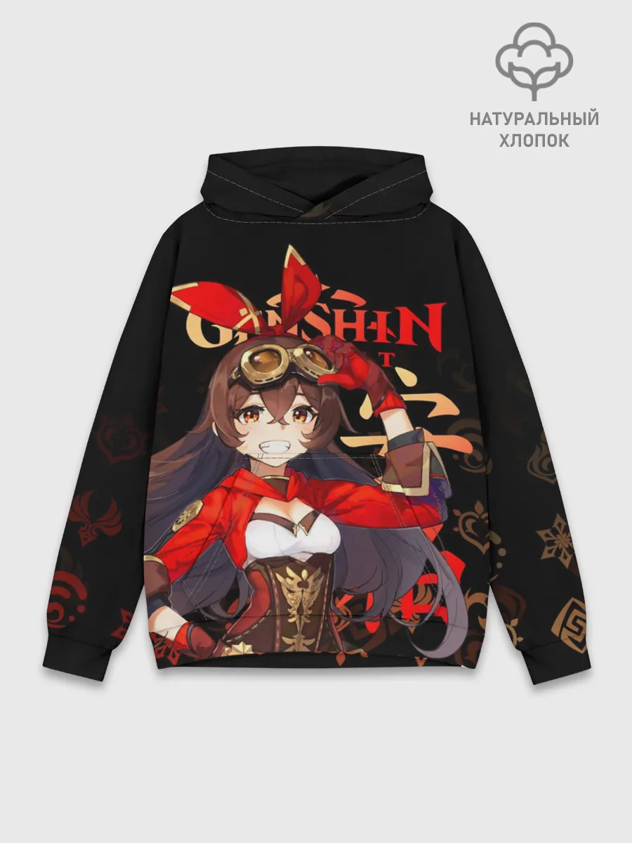 Худи мужской база хлопок / Эмбер / Genshin Impact