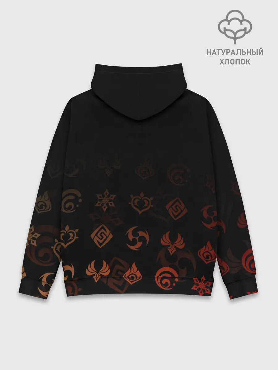 Худи мужской база хлопок / Эмбер / Genshin Impact