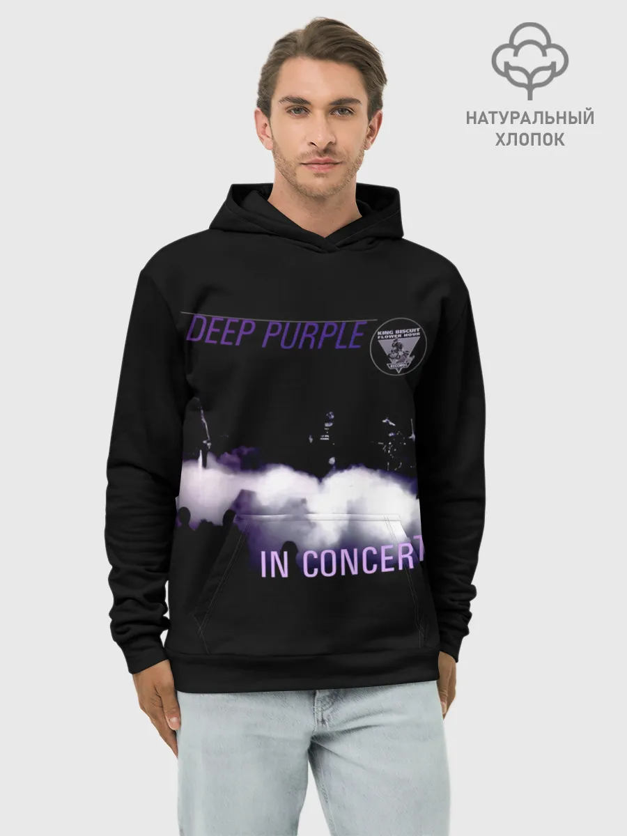 Худи мужской база хлопок / Live at Long Beach 1976 - Deep Purple