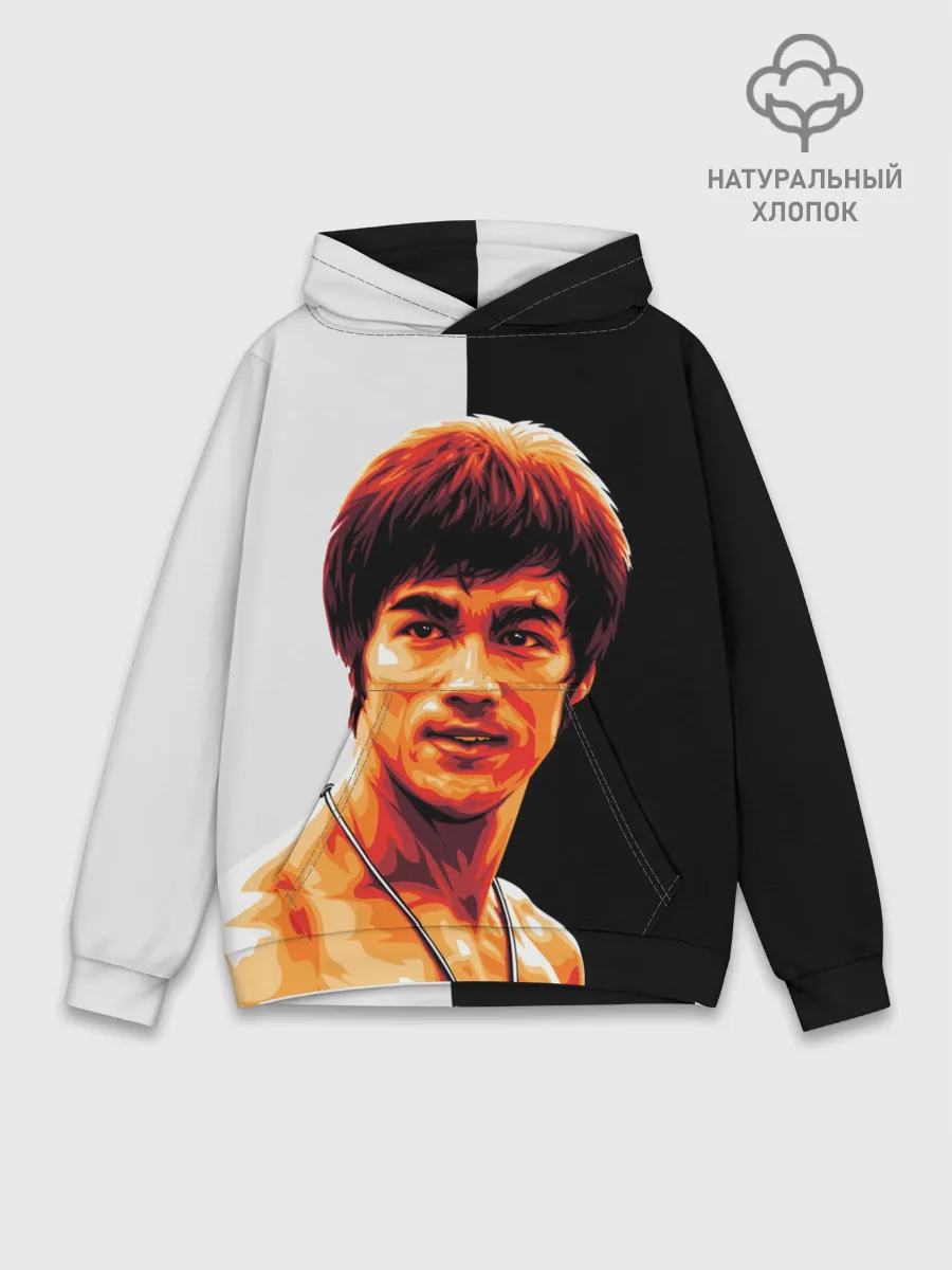 Худи мужской база хлопок / Bruce Jeet Kune Do