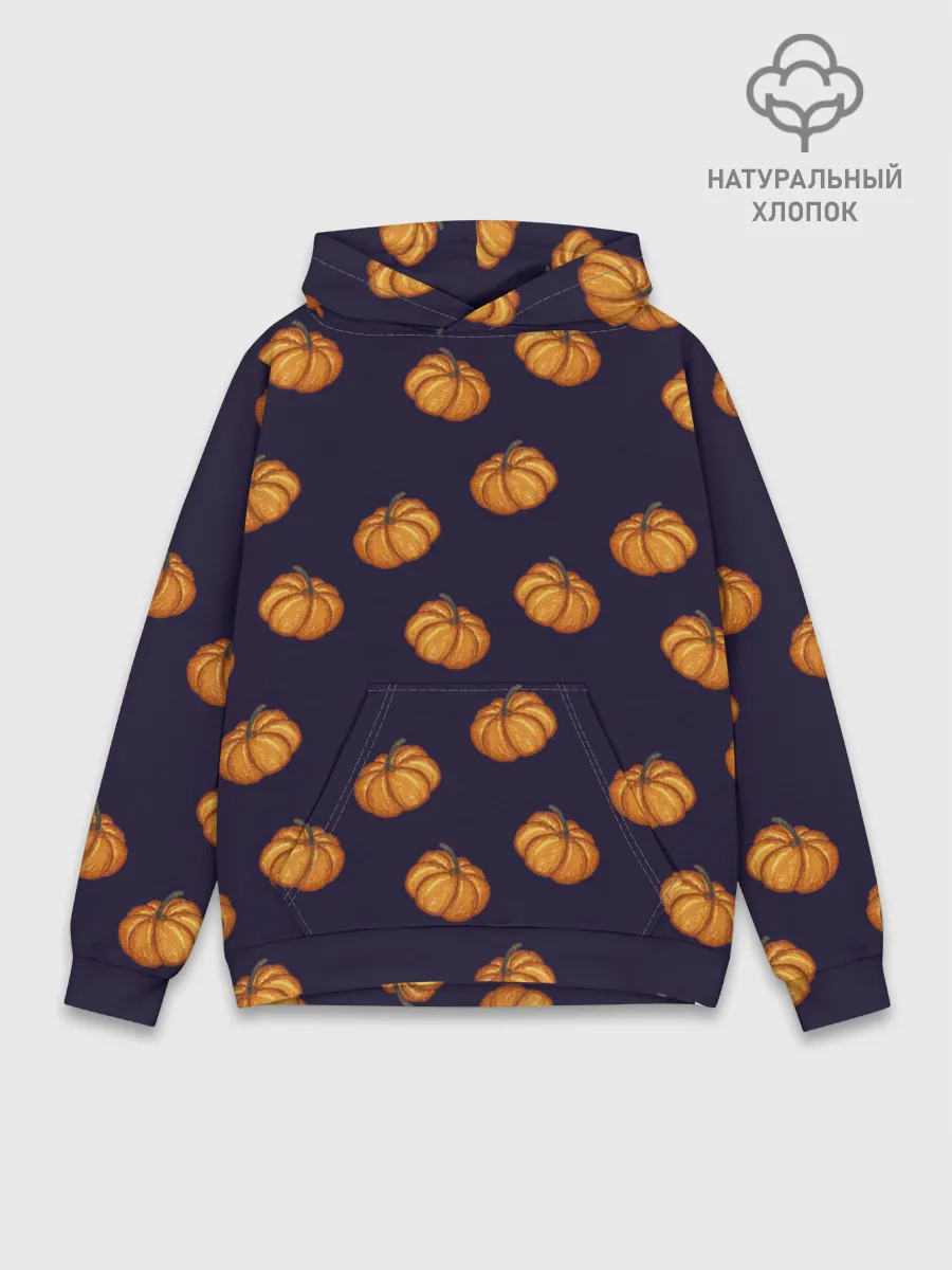 Худи мужской база хлопок / Тыквенный