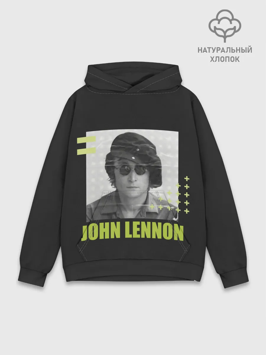 Худи мужской база хлопок / Стильный Ленон