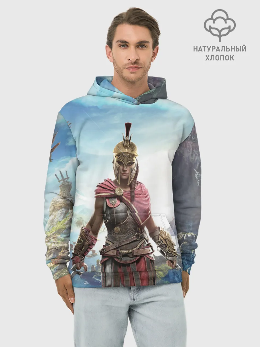 Худи мужской база хлопок / Воинственная Кассандра