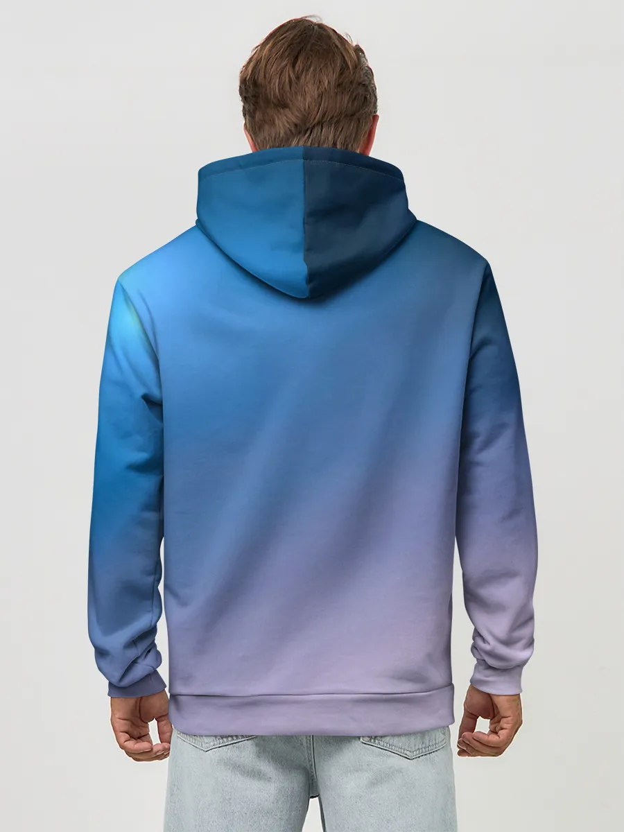 Худи мужской база хлопок / Девушка с большими глазами