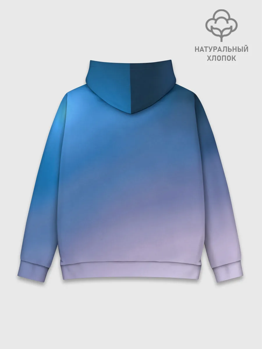 Худи мужской база хлопок / Девушка с большими глазами