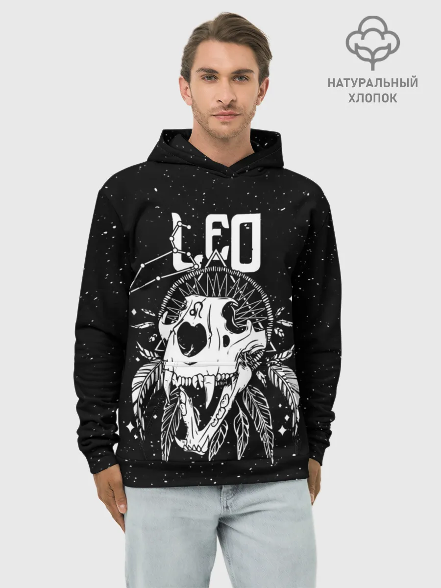 Худи мужской база хлопок / Dark Leo