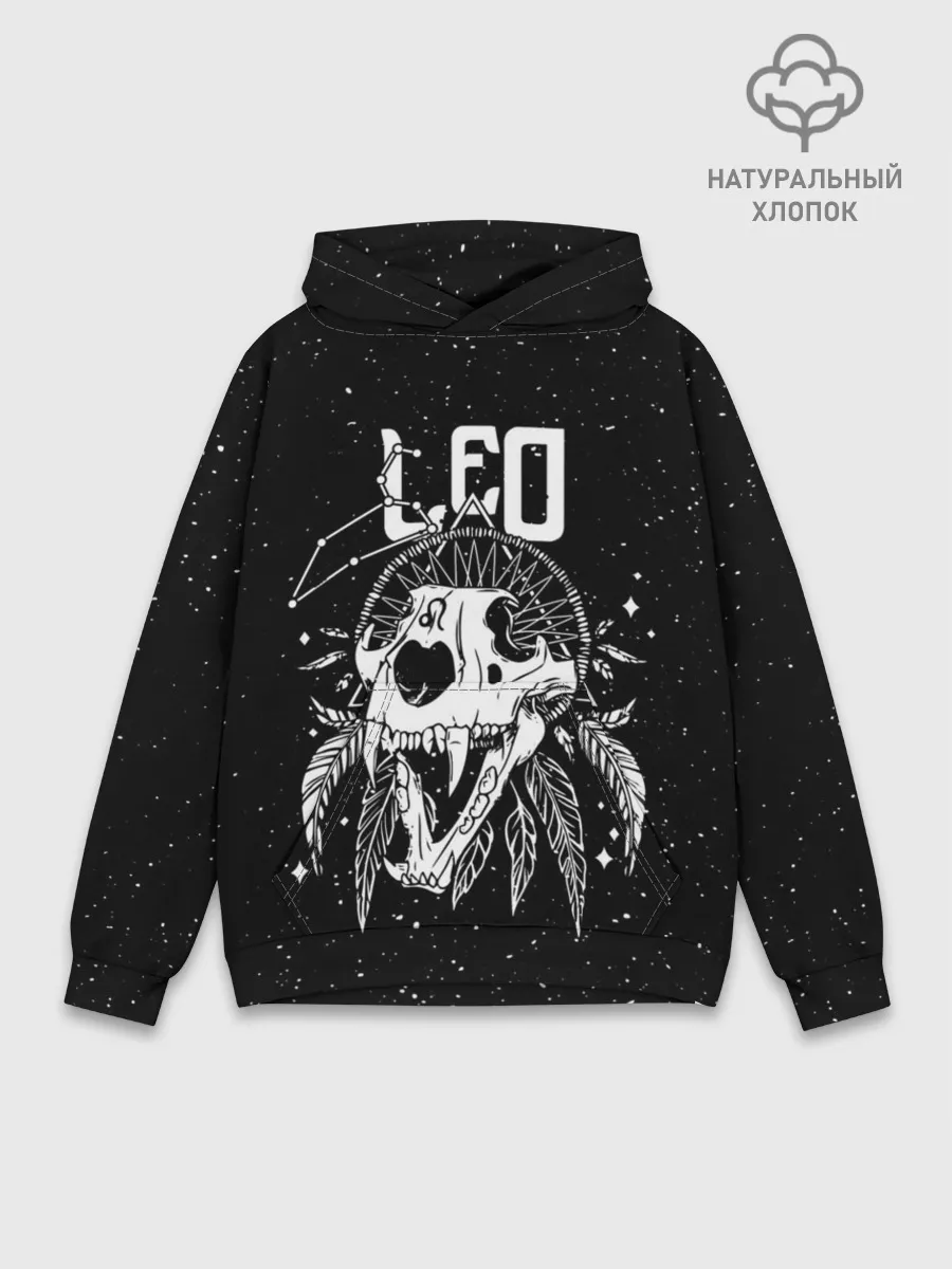 Худи мужской база хлопок / Dark Leo