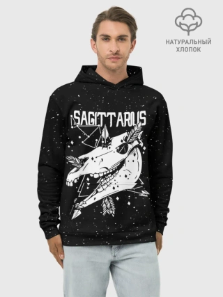 Худи мужской база хлопок / Dark Sagittarius