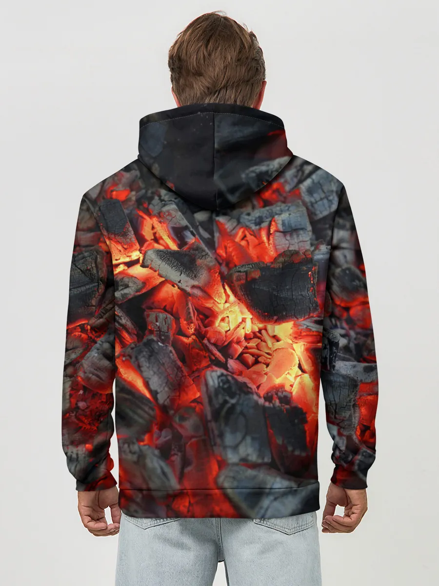 Худи мужской база хлопок / Древесные угли