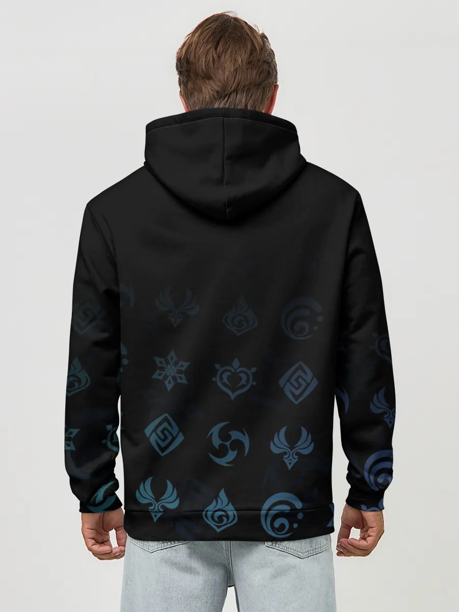 Худи мужской база хлопок / Кэйа / Genshin Impact