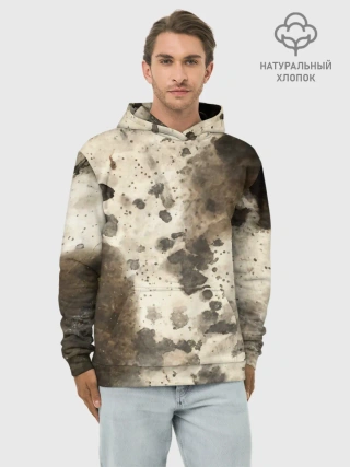 Худи мужской база хлопок / Пятьдесят оттенков серого