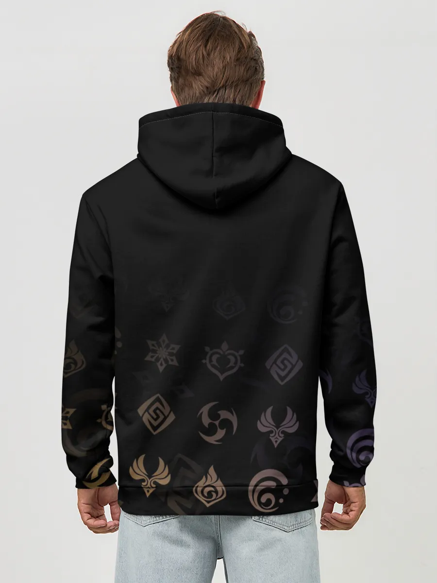 Худи мужской база хлопок / Беннет / Genshin Impact