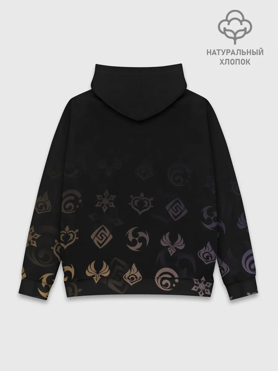 Худи мужской база хлопок / Беннет / Genshin Impact