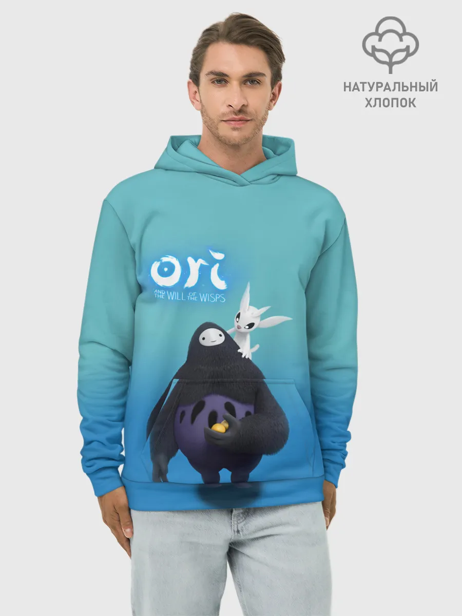 Худи мужской база хлопок / Naru и Ori | Нару and Ori