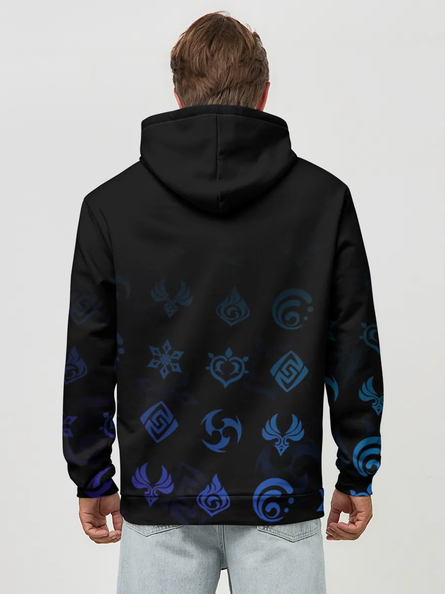 Худи мужской база хлопок / Барбара / Genshin Impact